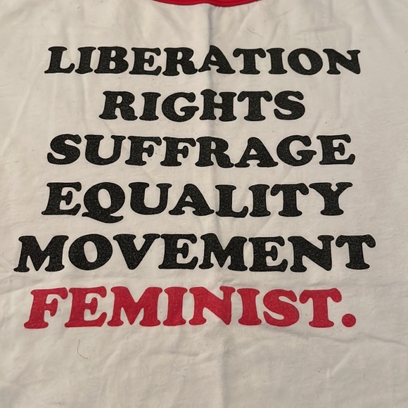 Feminist ringer tee - Picture 2 of 5